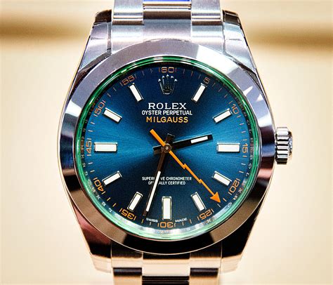 rolex milgauss blu z|rolex milgauss z review.